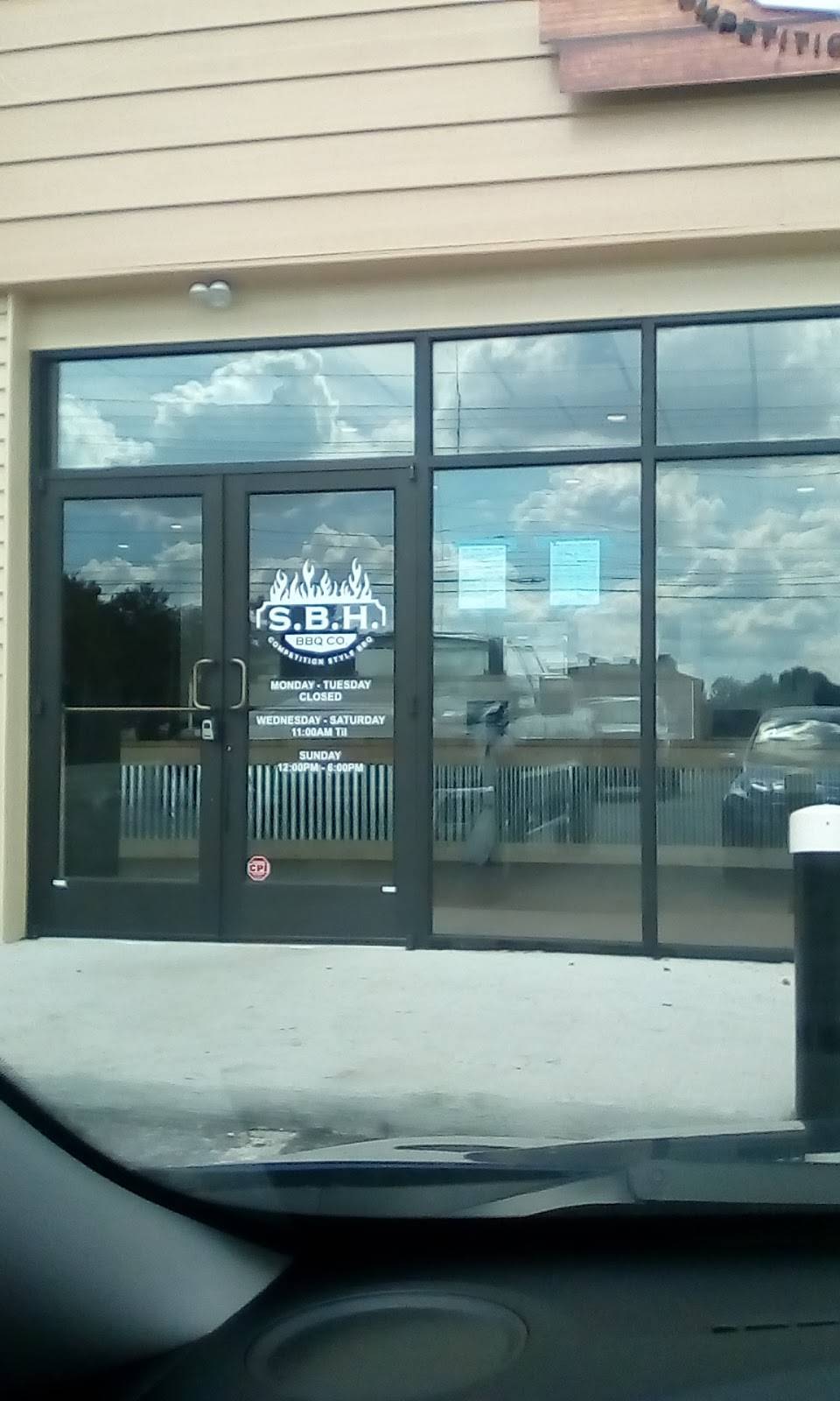 S.B.H. BBQ | restaurant | 5021 Pelham Rd, Greenville, SC 29615, USA | 8645091059 OR +1 864-509-1059