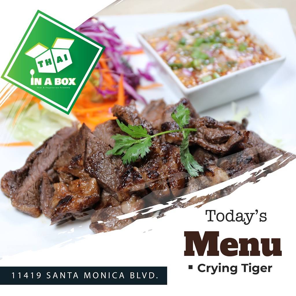 Thai In A Box | restaurant | 11419 Santa Monica Blvd Unit 4, Los Angeles, CA 90057, USA | 3236965282 OR +1 323-696-5282