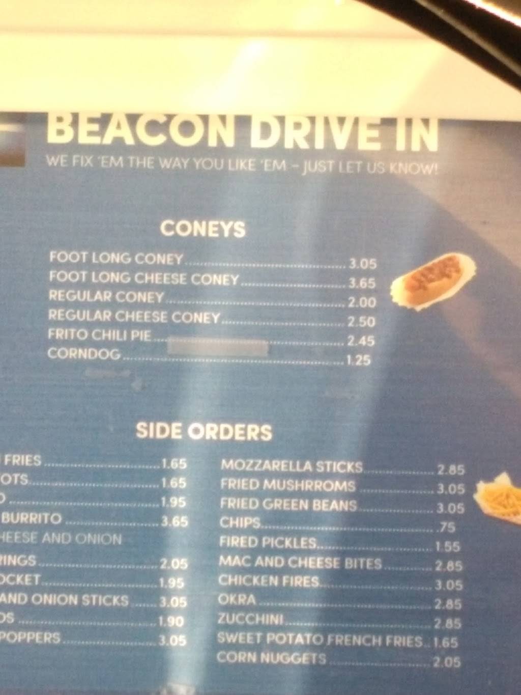 Beacon Drive Inn | restaurant | 1054 N York St, Muskogee, OK 74403, USA | 9186871761 OR +1 918-687-1761