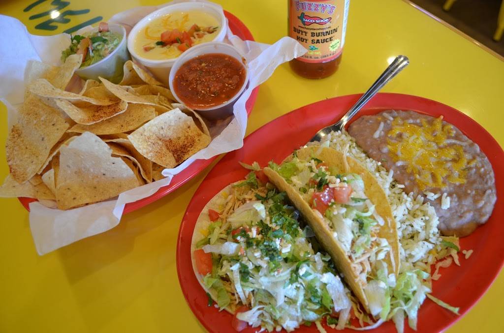 Fuzzys Taco Shop | restaurant | 208 Johnny Bench Dr suite c, Oklahoma City, OK 73104, USA | 4056023899 OR +1 405-602-3899