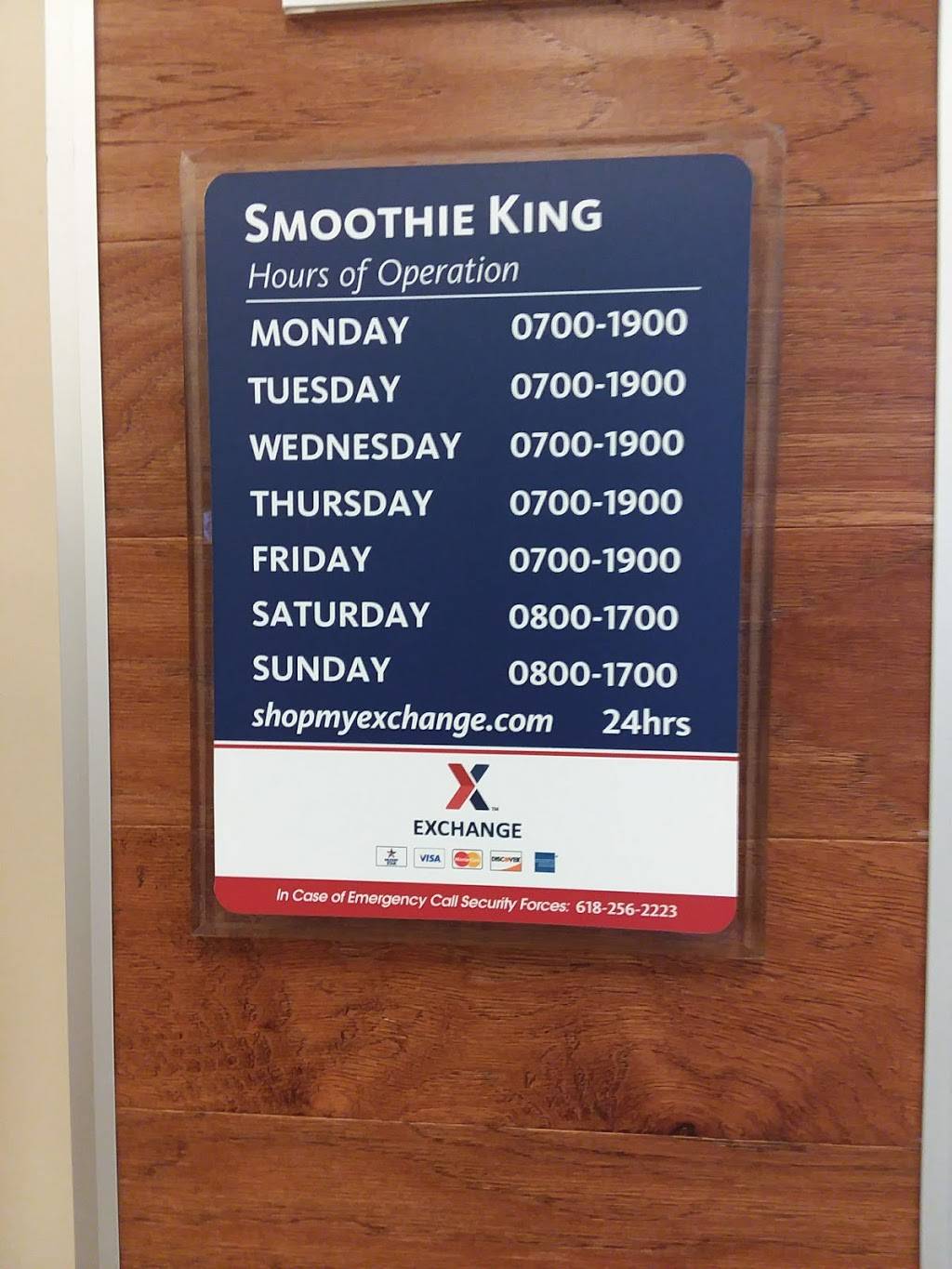 Smoothie King | restaurant | 207 W Winters St Bldg 1981, Scott AFB, IL 62225, USA | 6184165150 OR +1 618-416-5150