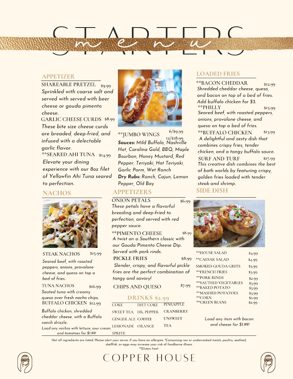 Copper House | restaurant | 8633 Old State Rd, Holly Hill, SC 29059, USA | 8034960096 OR +1 803-496-0096