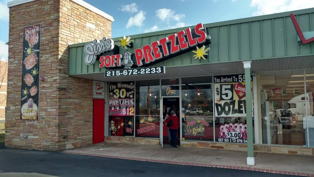 Jims Soft Pretzels | restaurant | 555 York Rd, Warminster, PA 18974, USA | 2156722233 OR +1 215-672-2233