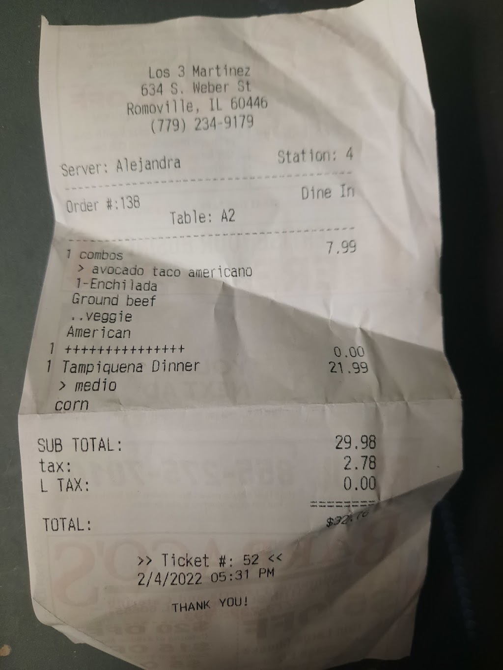 Los 3 Martinez | restaurant | 648 S Weber Rd, Romeoville, IL 60446, USA | 8152305160 OR +1 815-230-5160