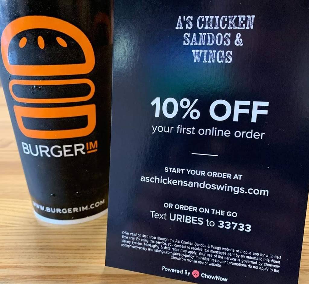 As Chicken Sandos & Wings | restaurant | 2469 Naglee Rd, Tracy, CA 95304, USA | 2098319375 OR +1 209-831-9375