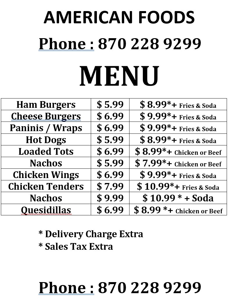 Ameri Foods | restaurant | Food Truck, 357 S Division St, Blytheville, AR 72315, USA | 8702289299 OR +1 870-228-9299