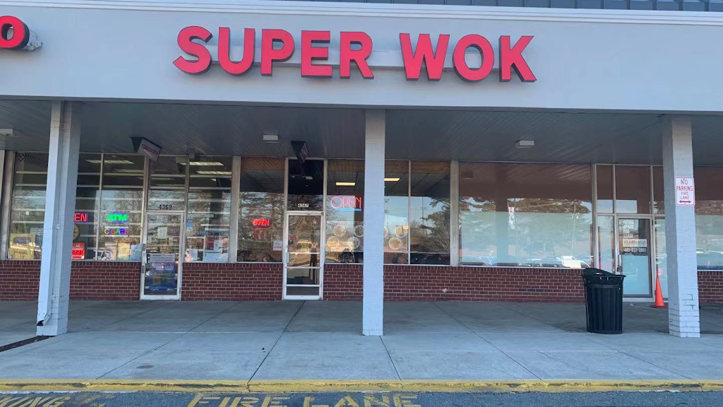 Super Wok | restaurant | 4367 Ebenezer Rd, Nottingham, MD 21236, USA | 4102561770 OR +1 410-256-1770