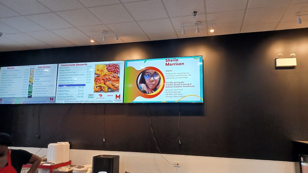 Morrison’s Soul Food By Sheila Morrison | restaurant | 148 W 79th St, Chicago, IL 60620, USA | 7739664072 OR +1 773-966-4072