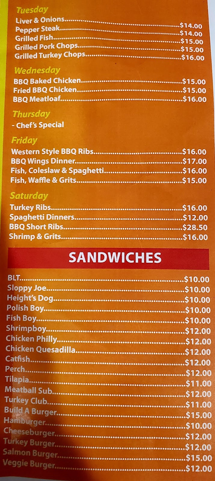 Heights Soulfood & Grill | restaurant | 34840 Vine St, Eastlake, OH 44095, USA | 4407106100 OR +1 440-710-6100