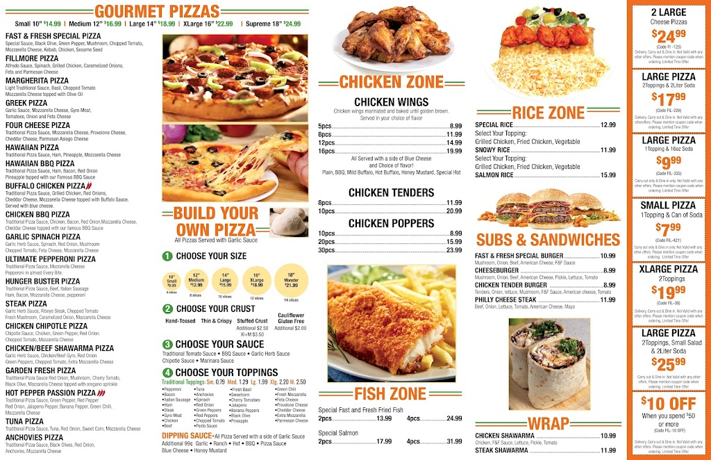 Fast and Fresh Pizza & Grill | restaurant | 5175 Langston Blvd., Arlington, VA 22207, USA | 7035329110 OR +1 703-532-9110