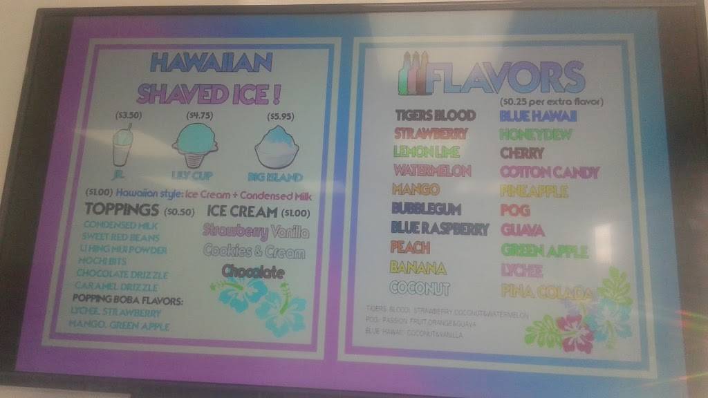 Aloha Pure Water Shaved Ice | restaurant | 2300 El Portal Dr k, San Pablo, CA 94806, USA | 5104235423 OR +1 510-423-5423