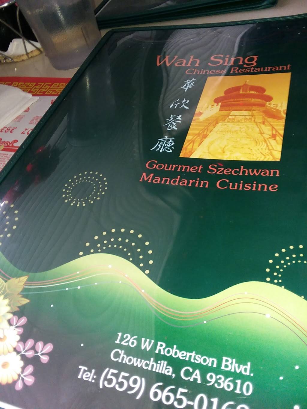 Wah Sing | restaurant | 2930, 126 E Robertson Blvd, Chowchilla, CA 93610, USA | 5596650168 OR +1 559-665-0168