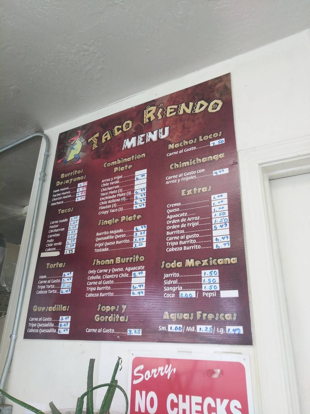 Taco Riendo | restaurant | 235 W Inyo Ave, Tulare, CA 93274, USA | 5596868226 OR +1 559-686-8226