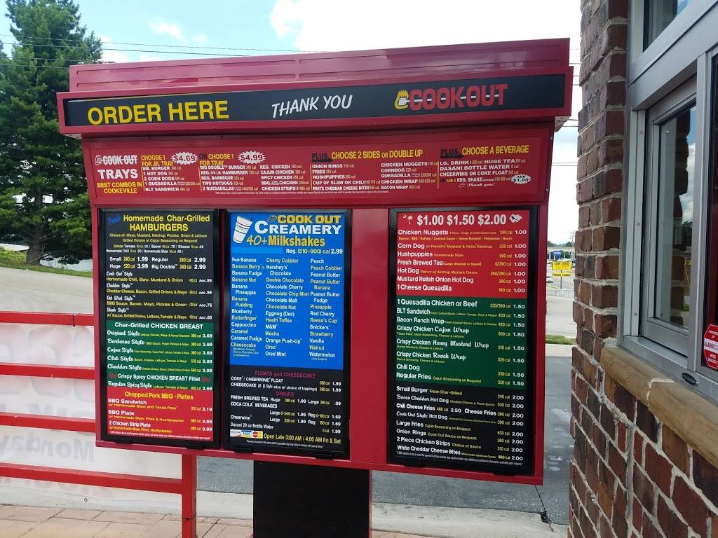 Cook Out | restaurant | 6920 Kingston Pike, Knoxville, TN 37919, USA | 8653307710 OR +1 865-330-7710