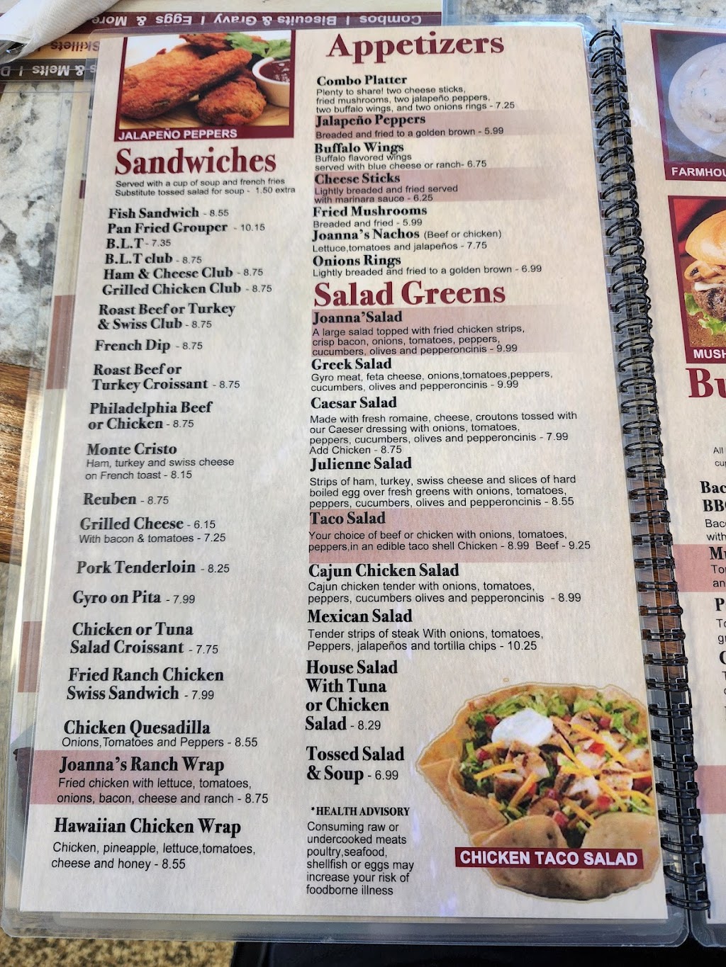 Joannas Family Restaurant | restaurant | 280 N Grandstaff Dr, Auburn, IN 46706, USA | 2609086155 OR +1 260-908-6155