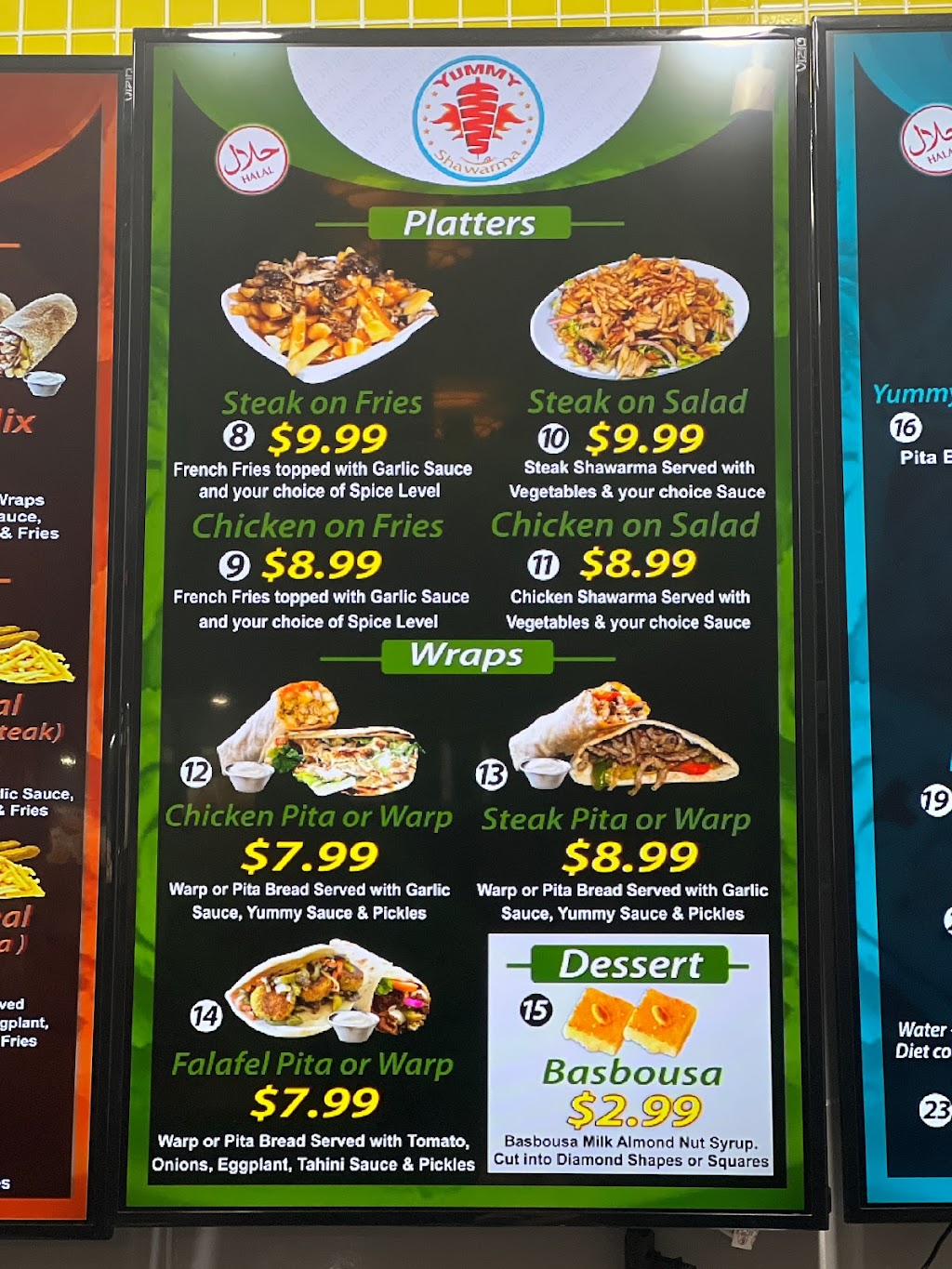 Yummy Shawarma | restaurant | 21100 Dulles Town Cir, Sterling, VA 20166, USA | 5713138476 OR +1 571-313-8476