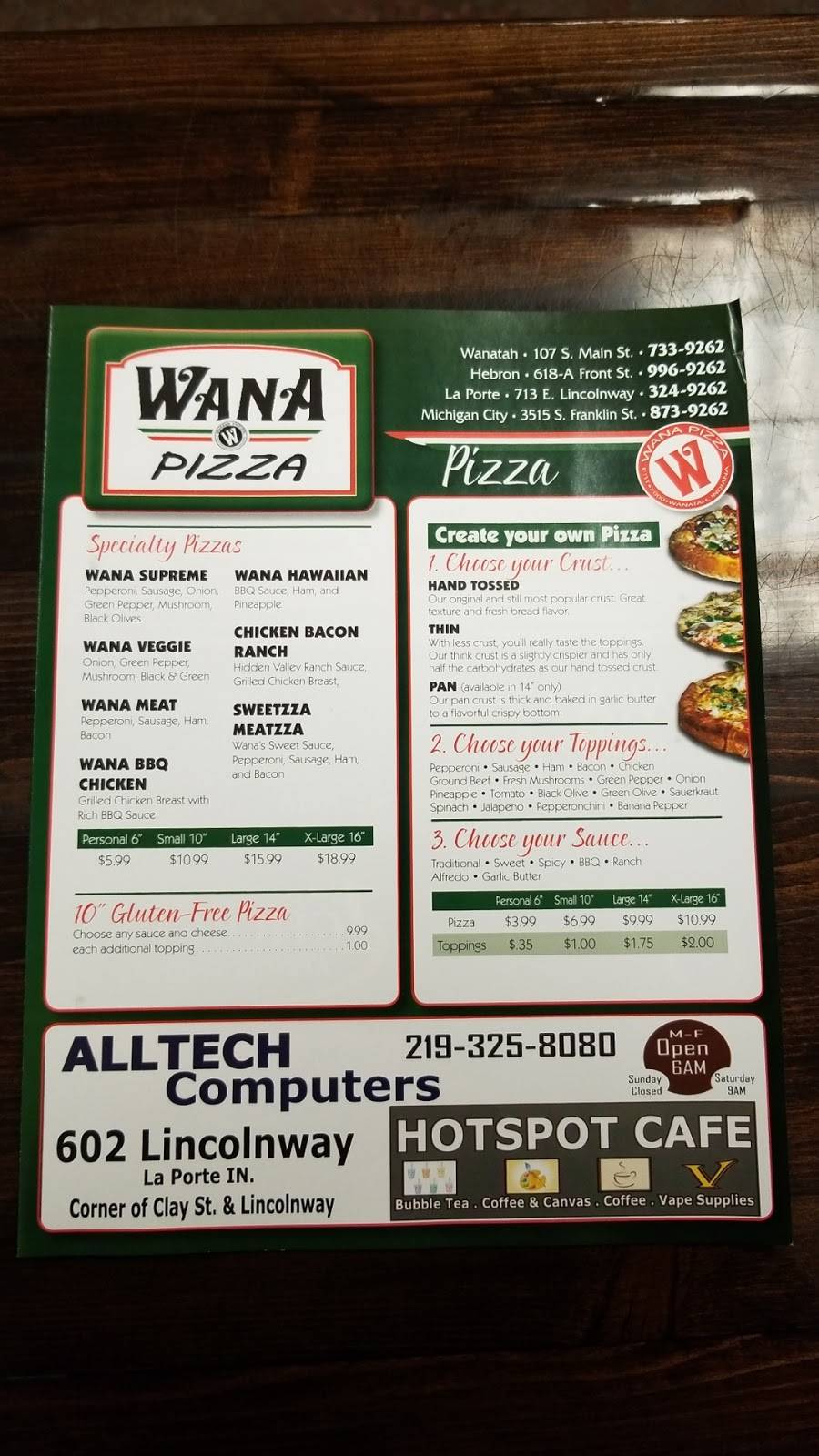 WANA Pizza - Michigan City | restaurant | 3515 S, Franklin St, Michigan City, IN 46360, USA | 2198739262 OR +1 219-873-9262