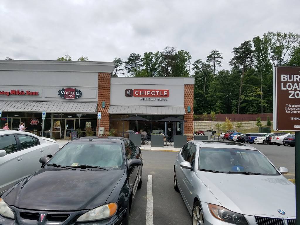 Chipotle Mexican Grill | restaurant | 1601 Jefferson Davis Hwy, Fredericksburg, VA 22401, USA | 5403739628 OR +1 540-373-9628
