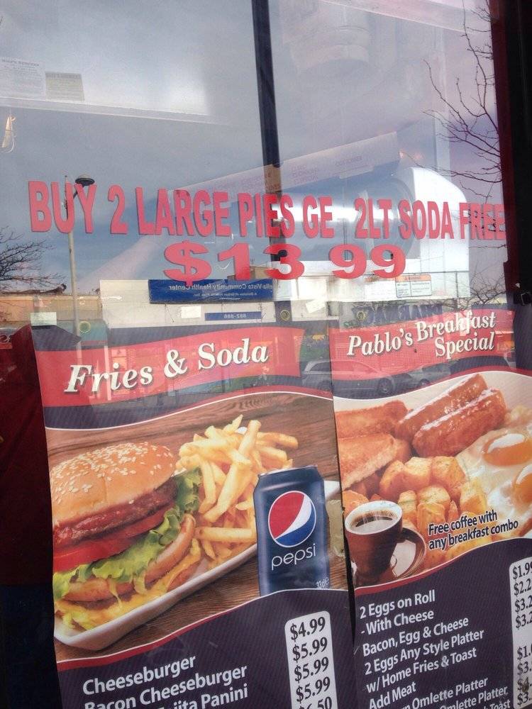 Pablos Pizza | meal delivery | 889 Hunts Point Ave, Bronx, NY 10474, USA | 7189915200 OR +1 718-991-5200