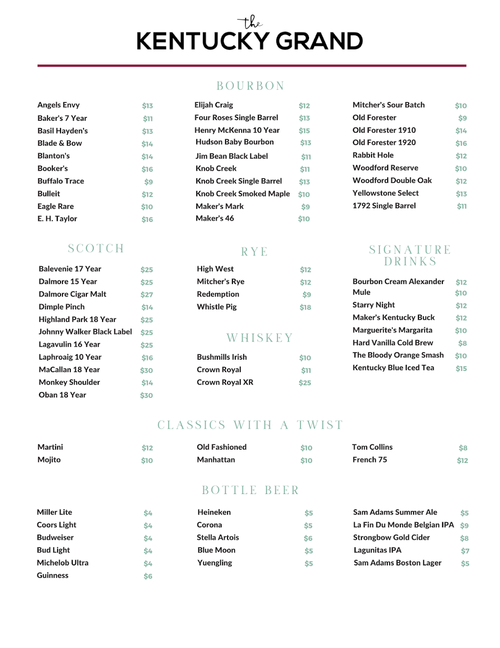 Kentucky Grand Hotel | restaurant | 635 College St, Bowling Green, KY 42101, USA | 2707798988 OR +1 270-779-8988