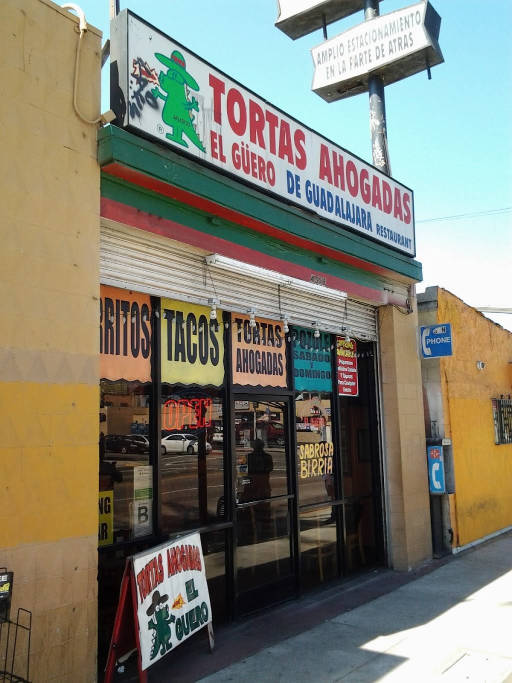 Tortas Ahogadas El Guero | restaurant | 4508 Whittier Blvd, Los Angeles, CA 90022, USA | 3232628900 OR +1 323-262-8900