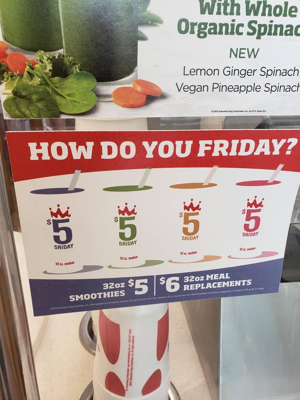 Smoothie King | restaurant | 5975 Elementary Way, Suite 107, Ooltewah, TN 37363, USA | 4234983430 OR +1 423-498-3430