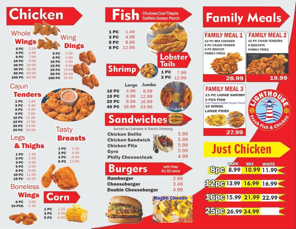 Lighthouse Fresh Fish & Chicken | restaurant | 20000 Joy Rd, Detroit, MI 48228, USA | 3136464913 OR +1 313-646-4913