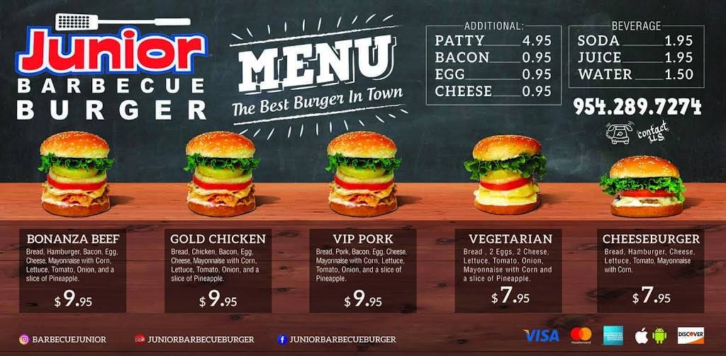 Junior Barbecue Burger | restaurant | 460 S Dixie Hwy W, Pompano Beach, FL 33060, USA | 9542897274 OR +1 954-289-7274