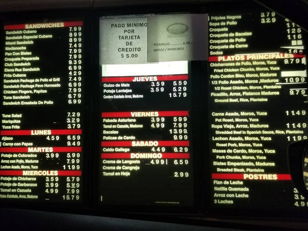 Islas Canarias | restaurant | 13695 SW 26th St, Miami, FL 33175, USA | 3055596666 OR +1 305-559-6666