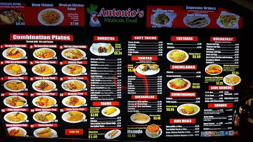 Antonios Mexican Food | restaurant | 1755 E Valley Pkwy, Escondido, CA 92027, USA | 7604890828 OR +1 760-489-0828