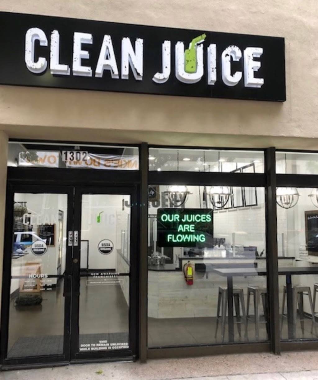 Clean Juice | restaurant | 1302 Main St, Dallas, TX 75202, USA | 9727739628 OR +1 972-773-9628