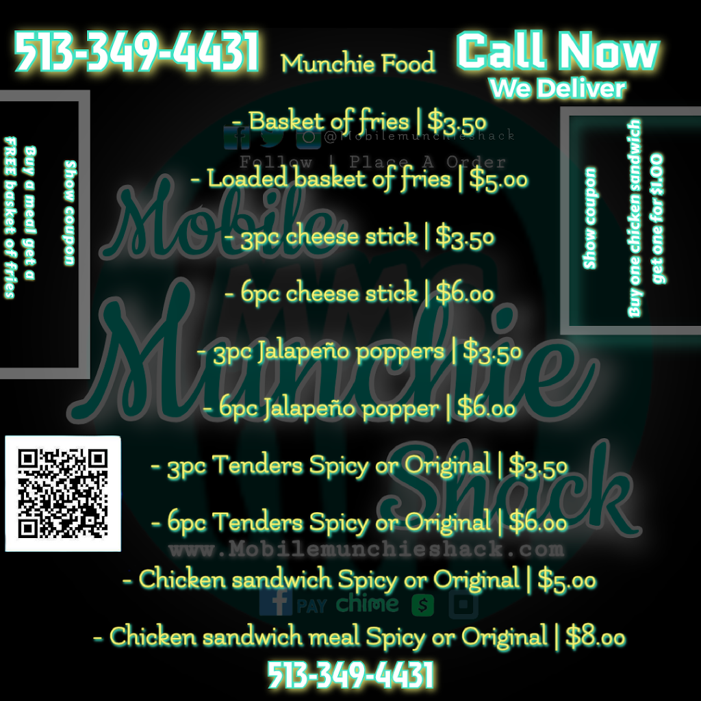 Mobile Munchie Shack | restaurant | 5083 Colerain Ave, Cincinnati, OH 45223, USA | 5133494431 OR +1 513-349-4431