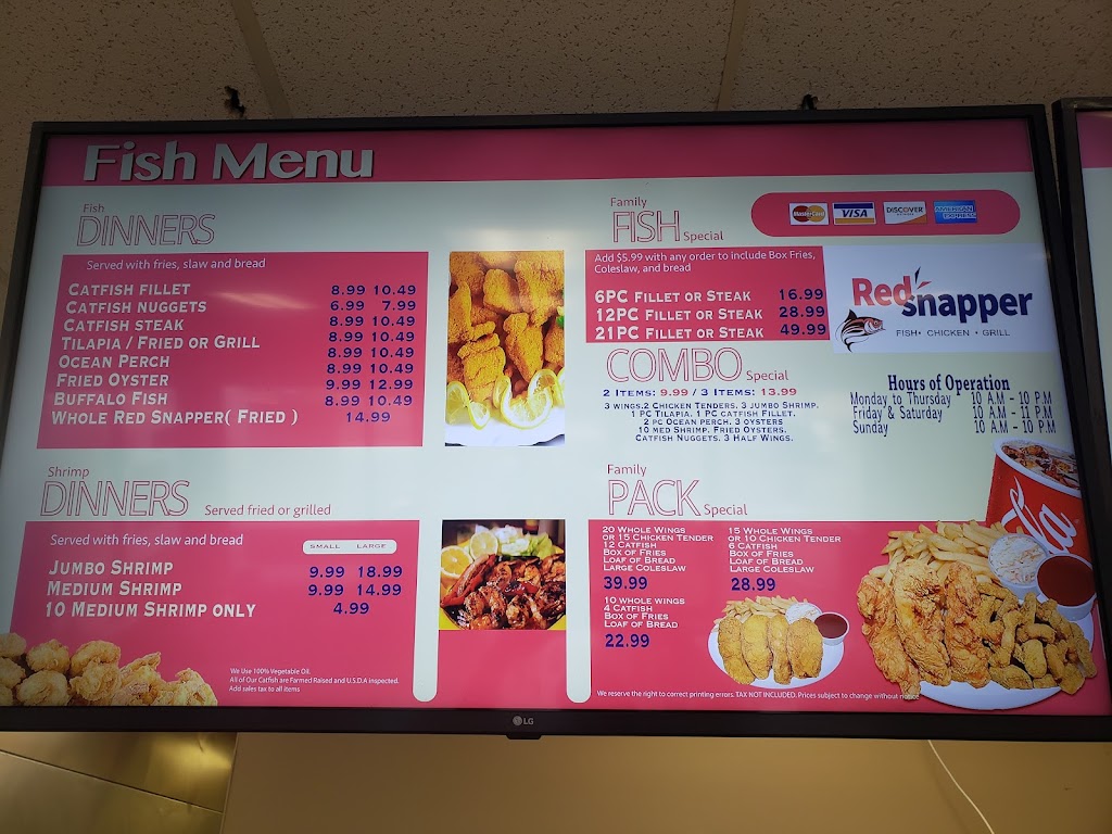 Red Snapper Fish & Chicken | restaurant | 102 Markham Park Dr, Little Rock, AR 72211, USA | 5016158486 OR +1 501-615-8486