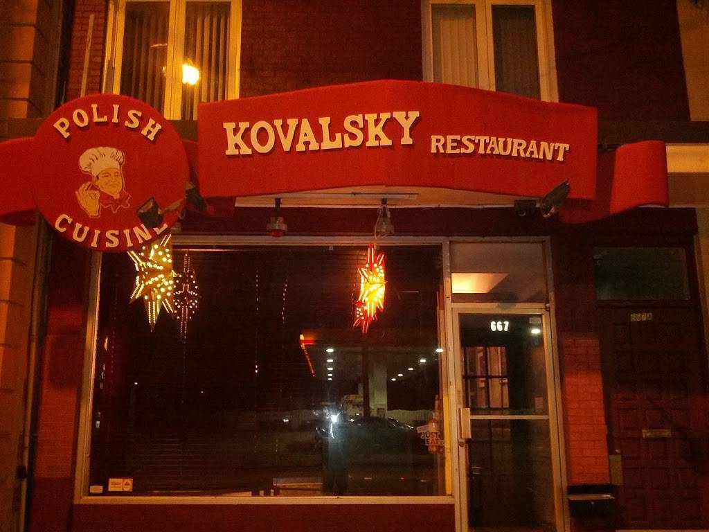 Kovalsky Restaurant | restaurant | 667 The Queensway, Etobicoke, ON M8Y 1K8, Canada | 4162016999 OR +1 416-201-6999