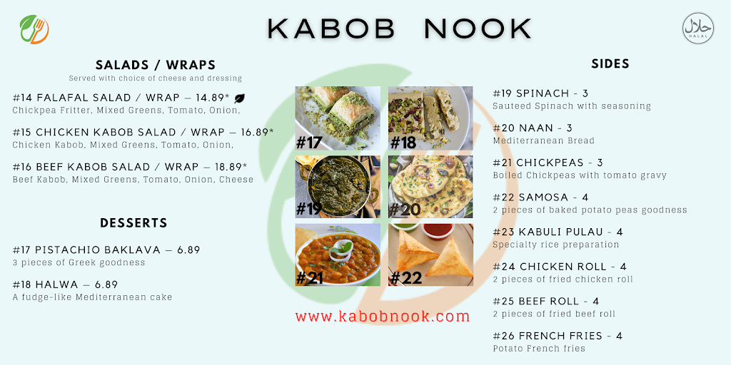 Kabob Nook | restaurant | 24651 Southpoint Dr, Chantilly, VA 20152, USA | 7035847575 OR +1 703-584-7575