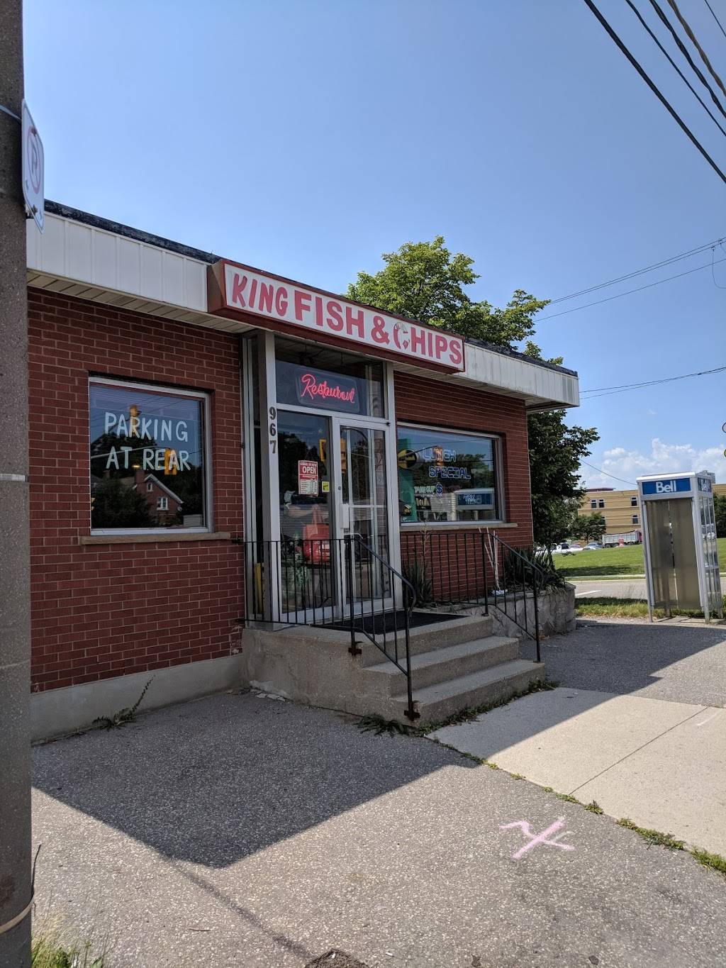 King Fish & Chips | restaurant | 967 King St E, Kitchener, ON N2G 2N1, Canada | 5195794400 OR +1 519-579-4400