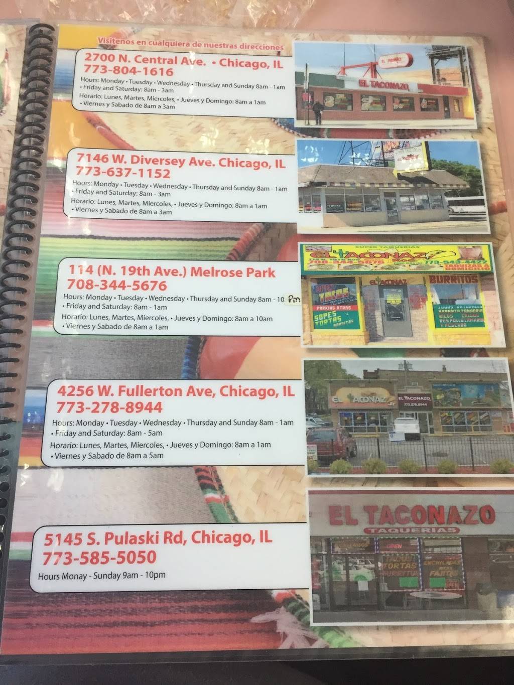 El taconazo la fiesta | restaurant | 5600 W 35th St, Cicero, IL 60804, USA | 7086525866 OR +1 708-652-5866