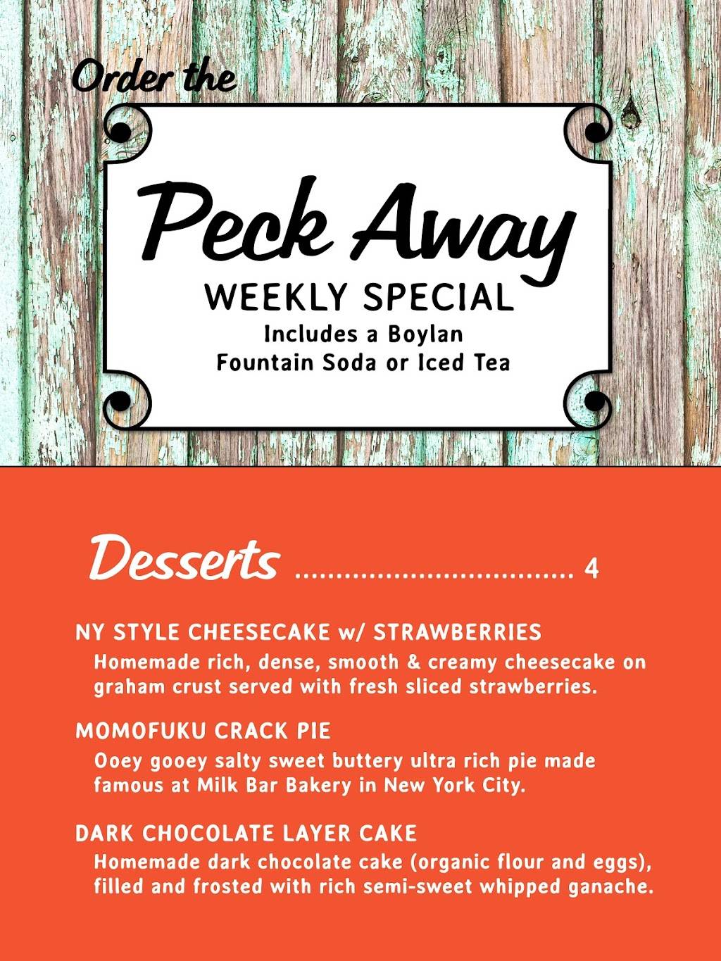 Peck Away Cafe | restaurant | 1225 Celebration Blvd, Florence, SC 29501, USA | 8432351175 OR +1 843-235-1175