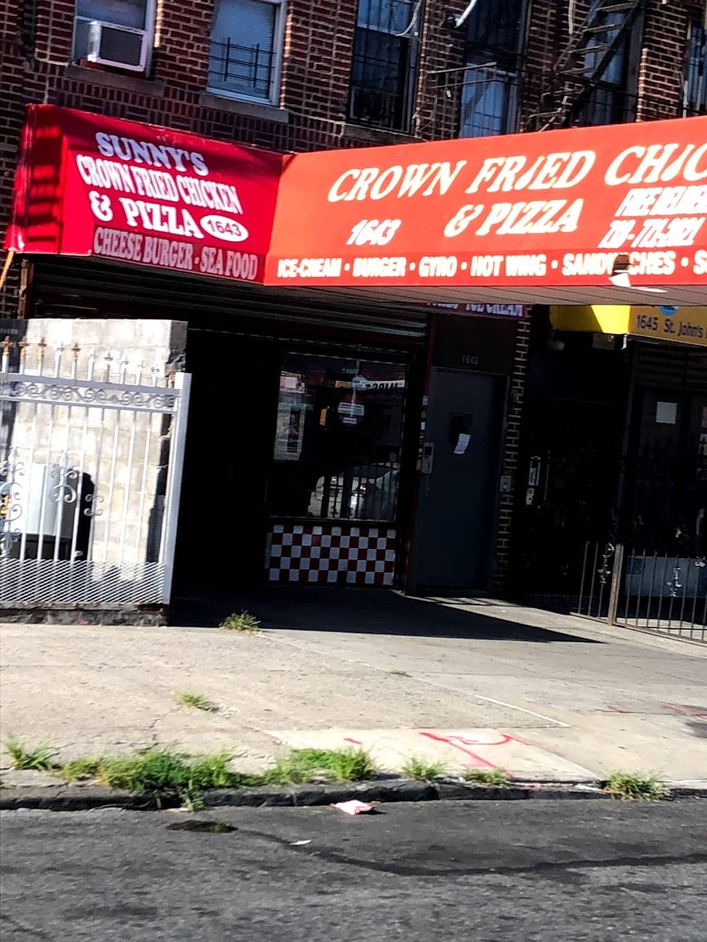 Crown Fried Chicken | restaurant | 1643 St Johns Pl, Brooklyn, NY 11233, USA | 7187712021 OR +1 718-771-2021
