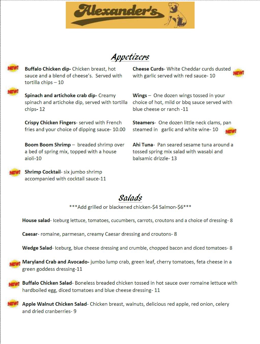 Alexanders Pub | restaurant | 1010 Reading Ave, Yardley, PA 19067, USA | 2154934531109 OR +1 215-493-4531 ext. 109