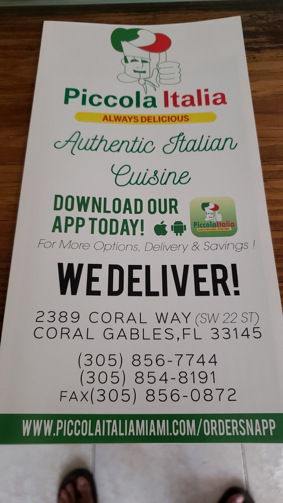 Piccola Italia | restaurant | 2389 Coral Way, Coral Gables, FL 33145, USA | 3058567744 OR +1 305-856-7744