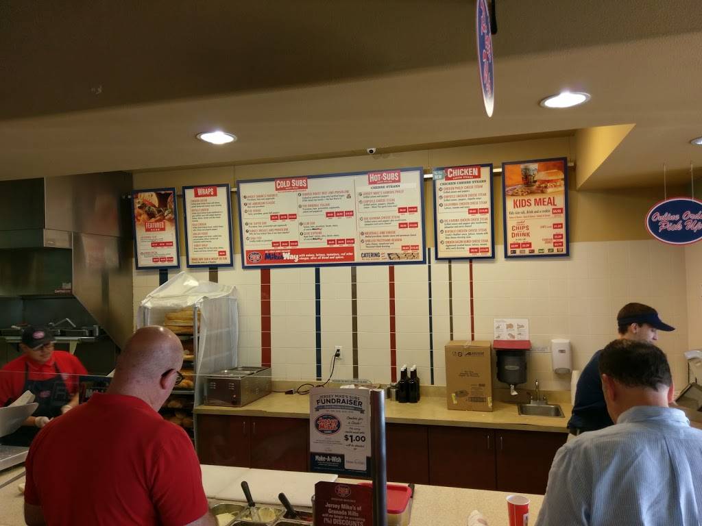 Jersey Mikes Subs | meal takeaway | 18131 Chatsworth Street, Granada Village Shopping Center, Granada Hills, CA 91344, USA | 8189235080 OR +1 818-923-5080
