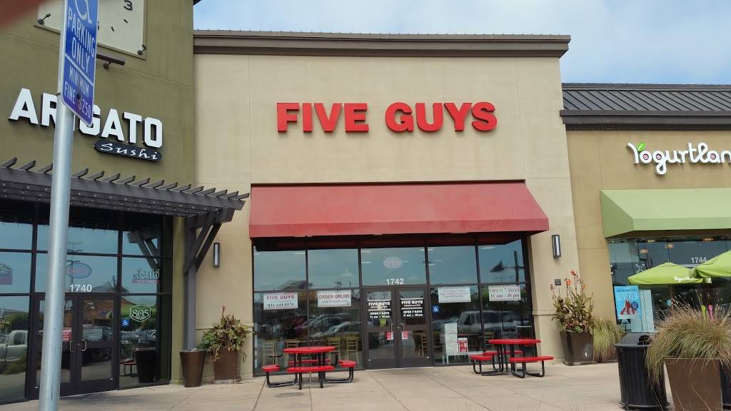 Five Guys | meal takeaway | 1742 N Main St, Salinas, CA 93906, USA | 8314440170 OR +1 831-444-0170