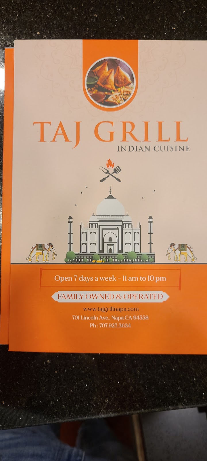 TAJ GRILL INDIAN CUISINE | restaurant | 701 Lincoln Ave, Napa, CA 94558, USA | 7079273634 OR +1 707-927-3634