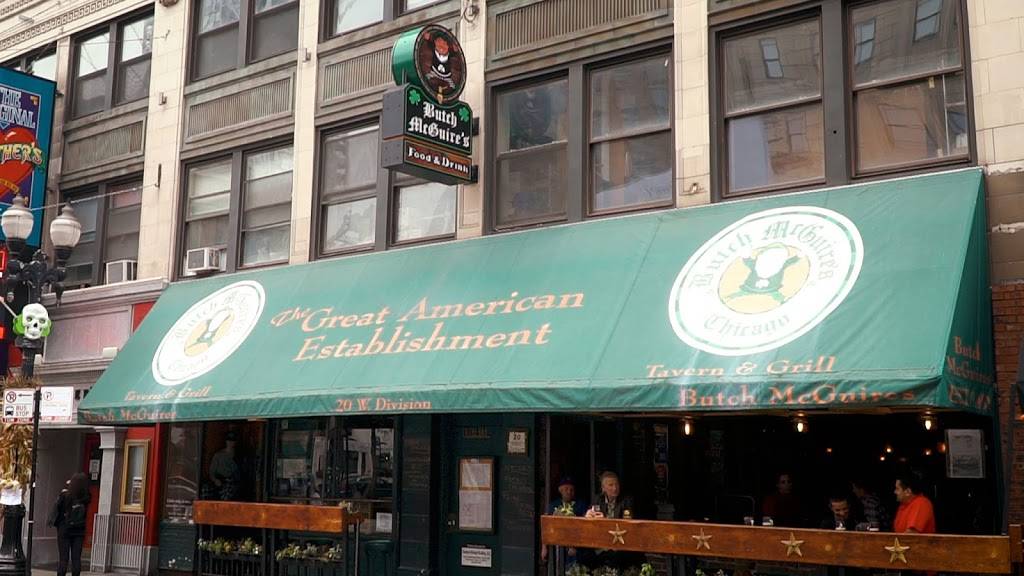 Butch McGuires | restaurant | 20 W Division St, Chicago, IL 60610, USA | 3127874318 OR +1 312-787-4318