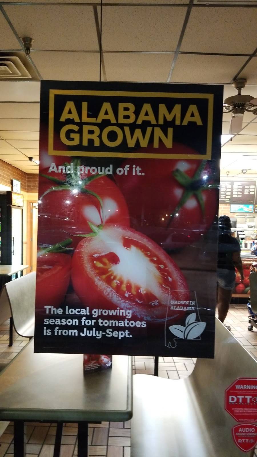 Subway Restaurants | restaurant | 1768 Carter Hill Rd, Montgomery, AL 36106, USA | 3342637875 OR +1 334-263-7875