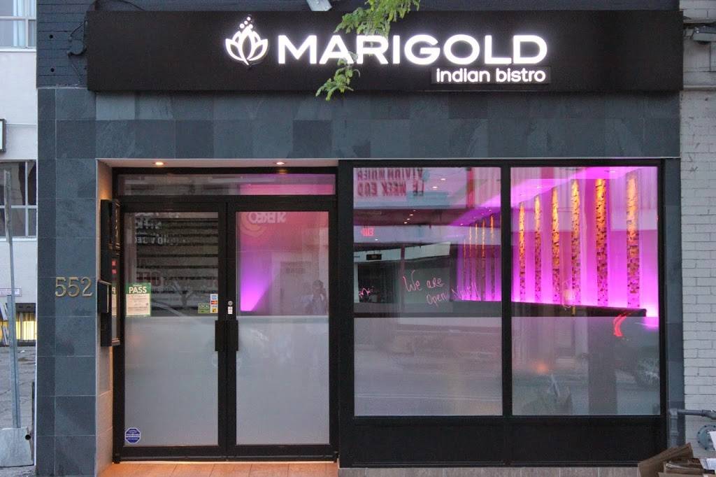 Marigold Indian Bistro | restaurant | 552 Mt Pleasant Rd, Toronto, ON M4S 2M6, Canada | 6477480220 OR +1 647-748-0220