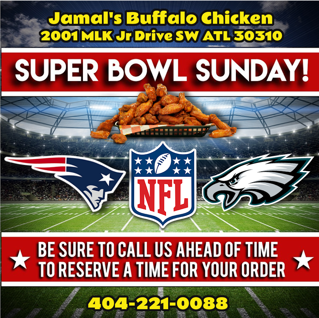 Jamals Buffalo Wings | restaurant | 2001 M.L.K. Jr Dr SW suite 106, Atlanta, GA 30310, USA | 4042210088 OR +1 404-221-0088