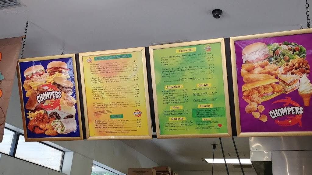 Chompers Diner | restaurant | 17951 US-19, Fanning Springs, FL 32693, USA | 3524638383 OR +1 352-463-8383