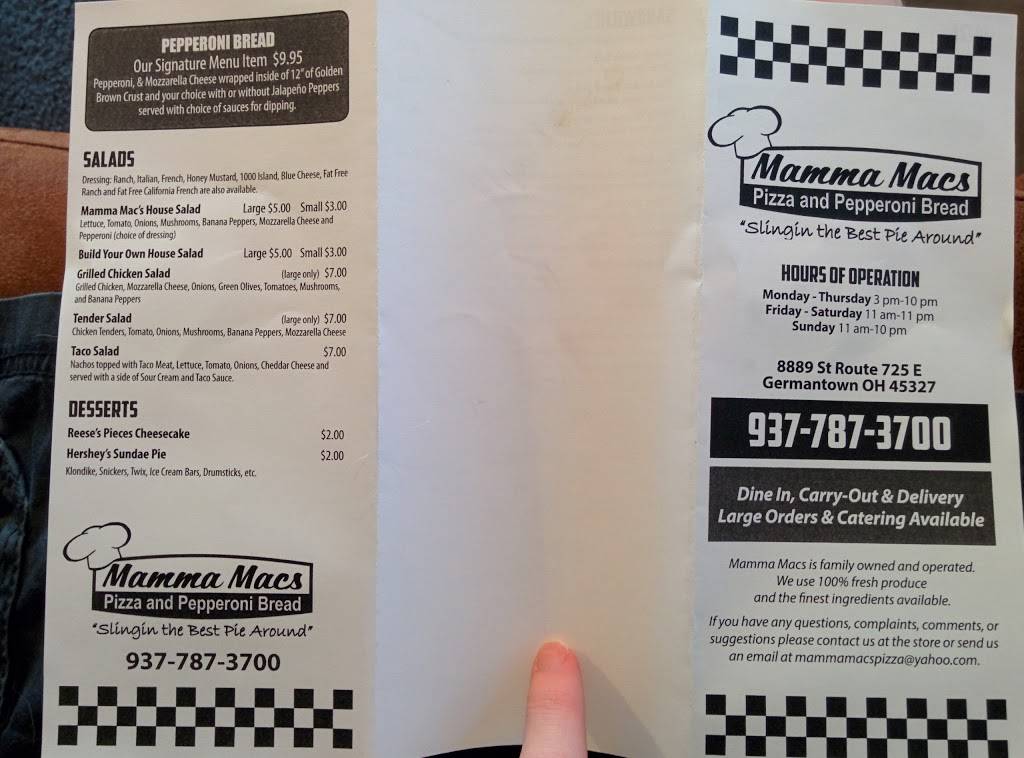 Mama Macs | meal takeaway | 8889 OH-725, Germantown, OH 45327, USA | 9377873700 OR +1 937-787-3700